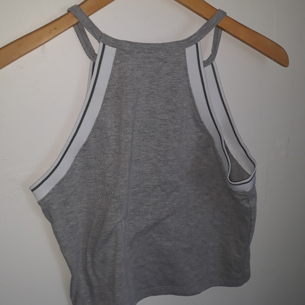 Gray Crop Top
